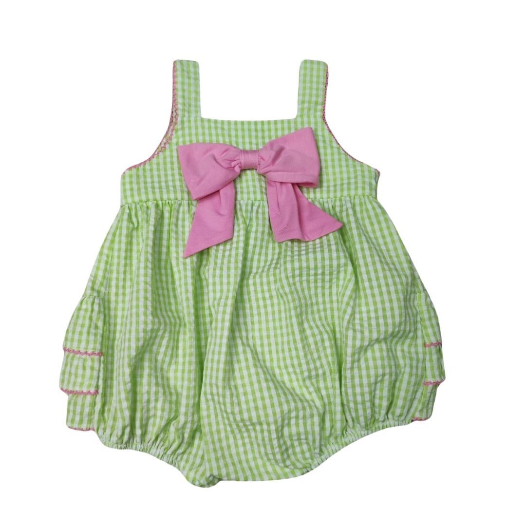 Seersucker Sun Bubble with Ruffle Back