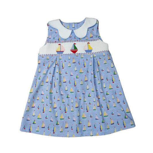 Sailboat Pleat Front Dress